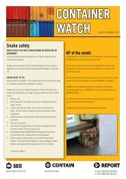 Container Watch November 2007 - Biosecurity New Zealand