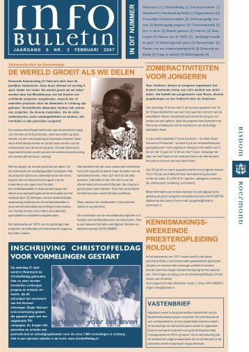 INFO-bulletin februari.pmd - Bisdom Roermond