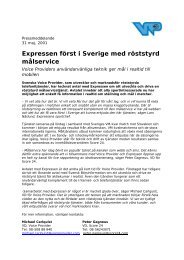 Expressen först i Sverige med röststyrd målservice