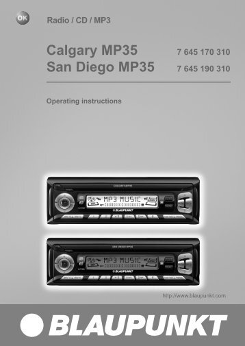 Calgary MP35 San Diego MP35 - Blaupunkt