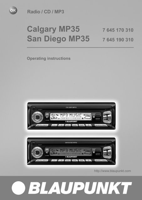 Calgary MP35 San Diego MP35 - Blaupunkt