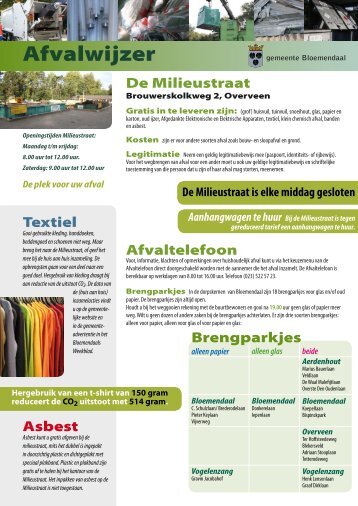 Afvalwijzer - Gemeente Bloemendaal