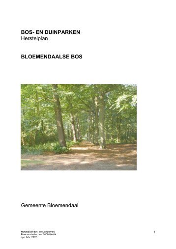 BLOEMENDAALSE BOS - Gemeente Bloemendaal