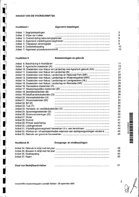 Voorschriften - Gemeente Bloemendaal