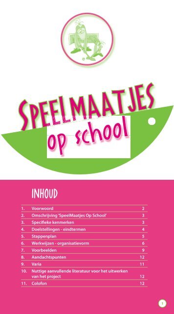 Download de brochure SpeelMaatjes Op School - Bloso