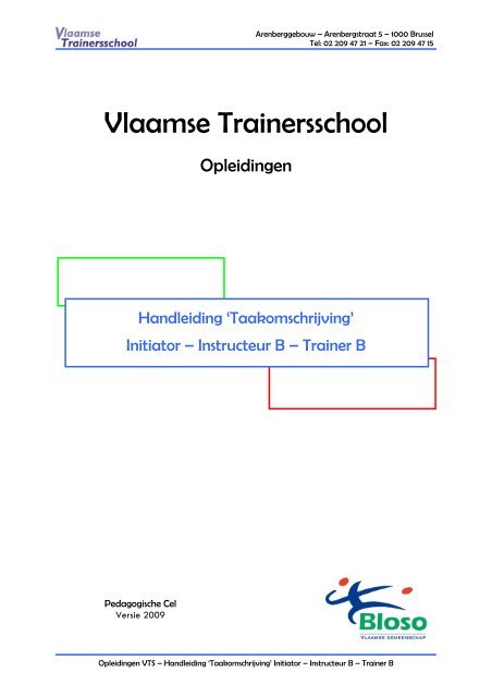 Vlaamse Trainersschool - Bloso