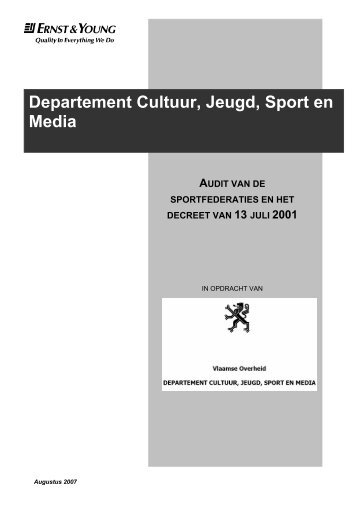 Departement Cultuur, Jeugd, Sport en Media - Bloso