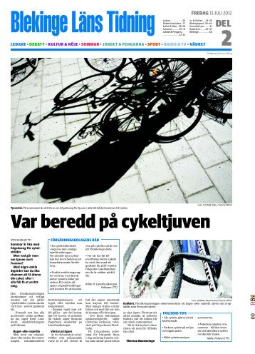 Var beredd på cykeltjuven