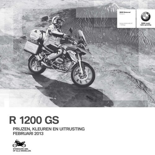 Prijslijst R 1200 GS (PDF, 1343 KB) - BMW Nederland