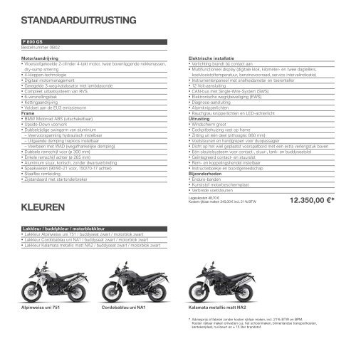 PL_F 800 GS 01-13-NL-sw.indd - BMW Nederland