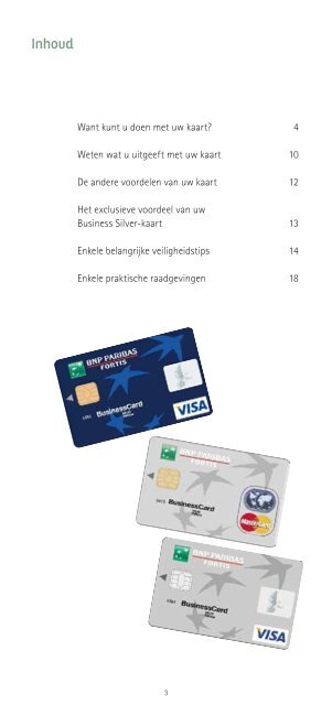 Brochure Visa and MasterCard Business - BNP Paribas Fortis