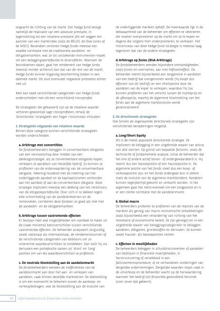 Informatiebrochure financiële instrumenten - BNP Paribas Fortis