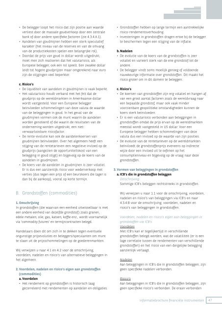 Informatiebrochure financiële instrumenten - BNP Paribas Fortis