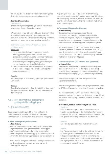 Informatiebrochure financiële instrumenten - BNP Paribas Fortis