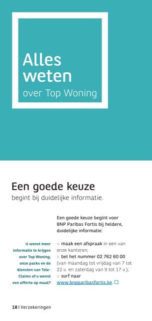 Brochure Top Woning (pdf) - BNP Paribas Fortis