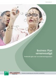 Business Plan vereenvoudigd - BNP Paribas Fortis