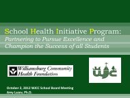 School Health Initiative Program: - BoardDocs