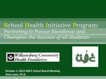 School Health Initiative Program: - BoardDocs