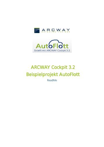 ARCWAY Cockpit 3.2 Beispielprojekt Autoflott - Arcway AG