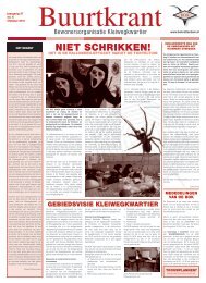 Buurtkrant Oktober 2011 - Bewonersorganisatie Kleiwegkwartier