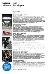 Highlights 2013 - Museum Boijmans Van Beuningen