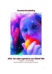 Elixir, het video Elixir, het video-organisme van Pipilotti Rist ...