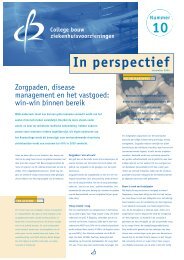 Zorgpaden, disease management en het vastgoed - College bouw ...