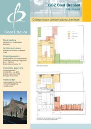 Good Practice GGZ Oost Brabant - College bouw zorginstellingen