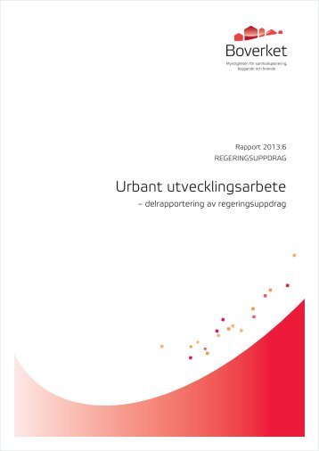 Urbant utvecklingsarbete - Boverket