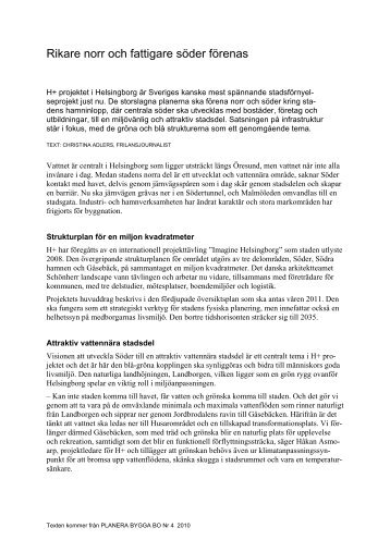 Rikare norr och fattigare söder förenas - Boverket