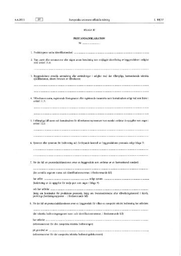 Europeiska unionens officiella tidning ... - Boverket