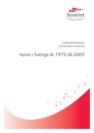 Hyror i Sverige år 1975 till 2009 - Boverket