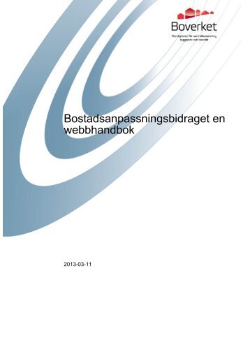 Du kan ladda ner hela webbhandboken - Boverket