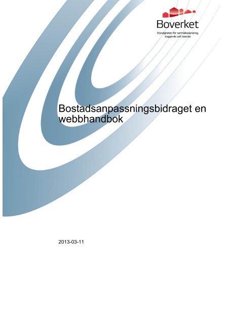 Du kan ladda ner hela webbhandboken - Boverket