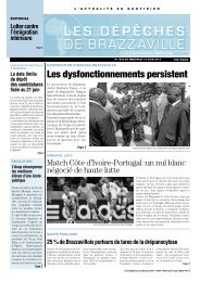 Les dysfonctionnements persistent - Les Dépêches de Brazzaville