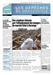 Les Dépêches de Brazzaville du Mercredi 2 Mars