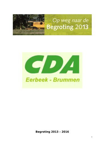 eerste termijn CDA - Gemeente Brummen