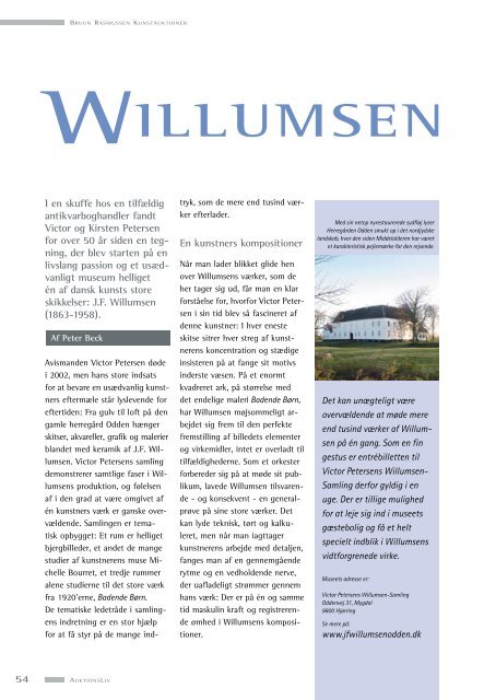 Auktionsliv nr. 8 - indhold.indd - Bruun Rasmussen