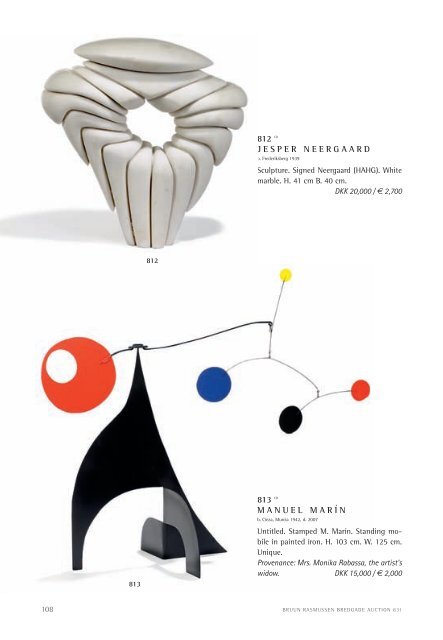 MODERN ART + DESIGN - Bruun Rasmussen