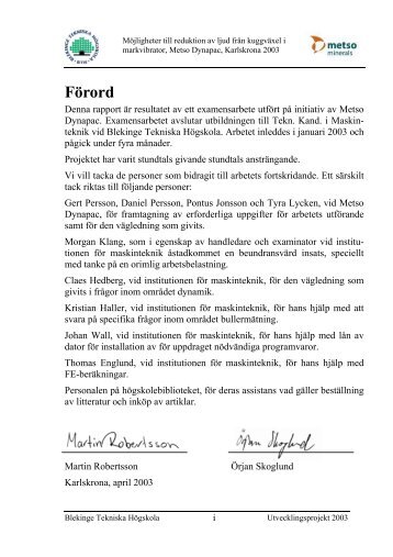 rapport.pdf (12951 kB, öppnas i nytt fönster) - Blekinge Tekniska ...