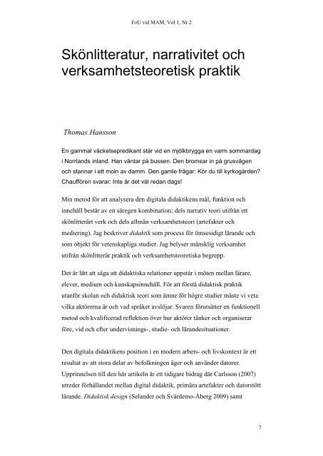 Rapport 2012 01.pdf - Blekinge Tekniska Högskola