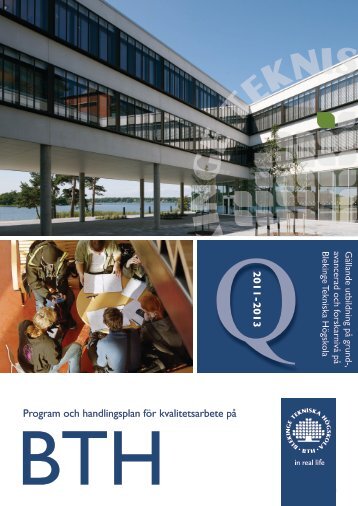 Program och handlingsplan för kvalitetsarbete - Blekinge Tekniska ...