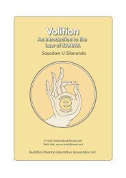 Volition: An Introduction of the Law of Kamma - BuddhaNet