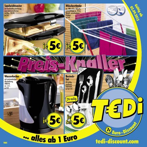 TEDi - Preis-Knaller - 02.09.2013 - DE