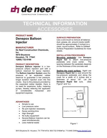 View - Deneef Construction Chemicals