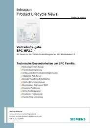 SPC MP2.0 - Siemens Building Technologies