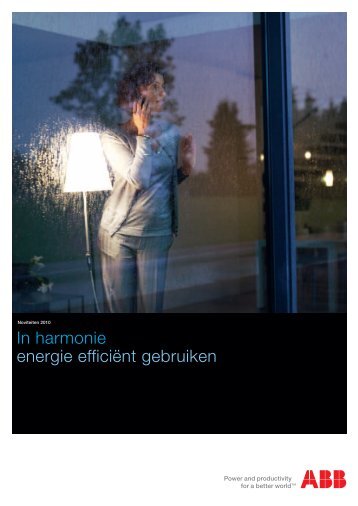 In harmonie energie efficiënt gebruiken