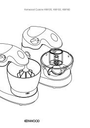 Kenwood Cuisine KM120, KM150, KM180