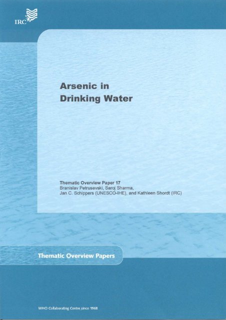 Arsenic In Drinking Water Bvsde