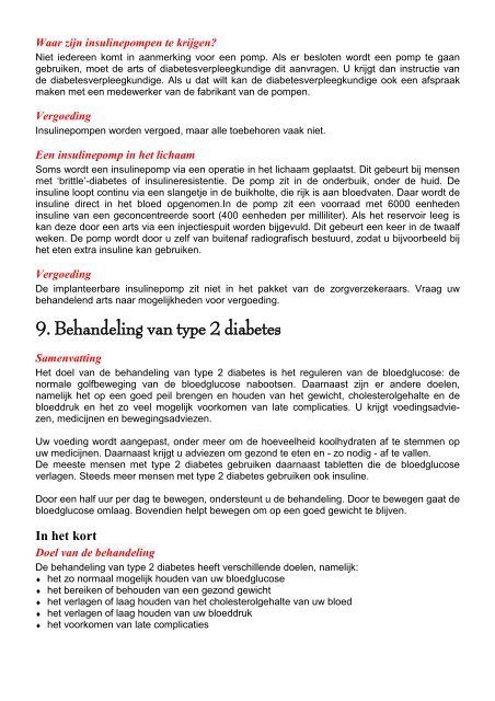 Zorgboek diabetes type 1 - Bvvde